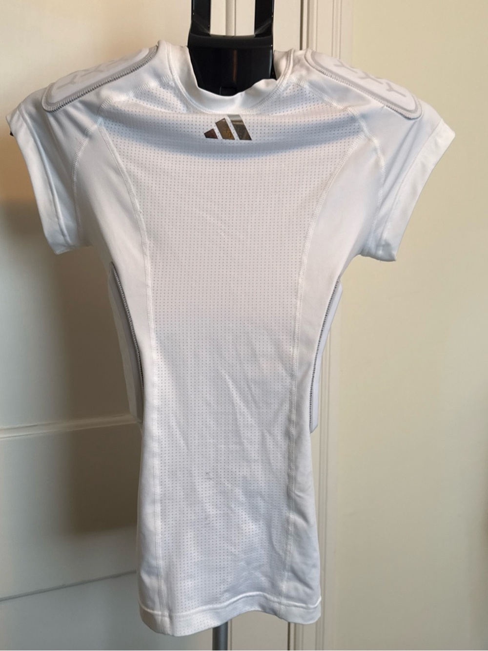 ADIDAS Force Compression 5 Pad White Football Shirt Mens Sz S